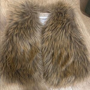 Old Navy Kids Faux Fur Vest - Brown